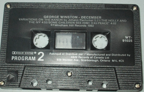 George Winston - December [Cassette] | Windham Hill Records (WT-91025) - 4