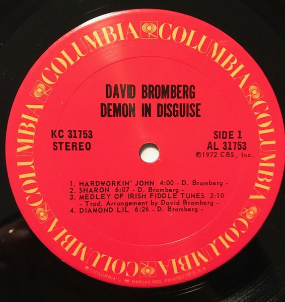 David Bromberg - Demon In Disguise | Columbia (C 31753) - 3