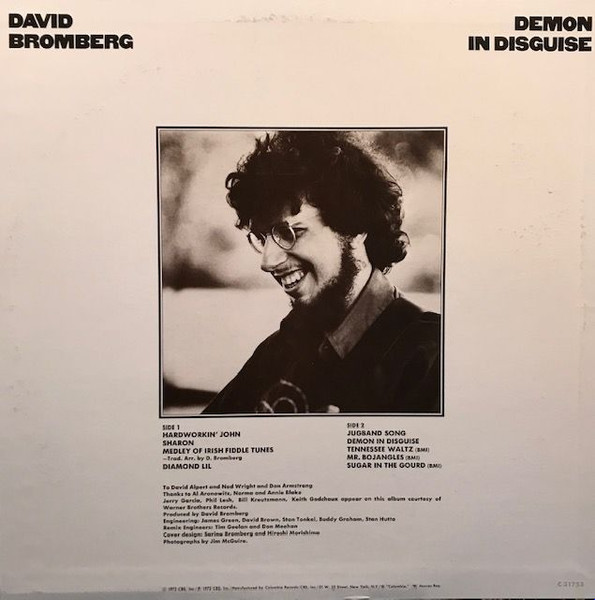 David Bromberg - Demon In Disguise | Columbia (C 31753) - 2
