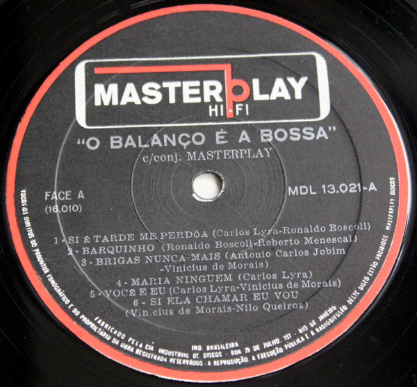 Conjunto Masterplay - O Balanço É A Bossa | Masterplay (MDL 13.021) - 3 Conjunto Masterplay - O Balanço É A Bossa | Masterplay (MDL 13.021) - 3