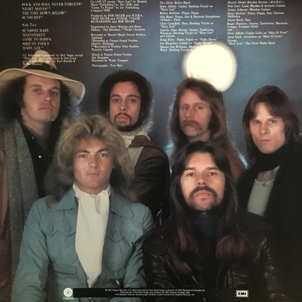 Bob Seger And The Silver Bullet Band - Night Moves | Capitol Records (ST-511557) - 2 Bob Seger And The Silver Bullet Band - Night Moves | Capitol Records (ST-511557) - 2