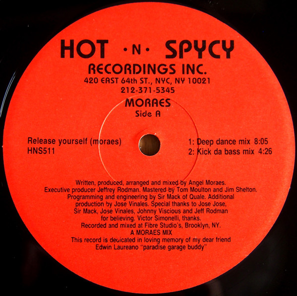 Angel Moraes - Release Yourself / Deep Inside Your Love | Hot 'N' Spycy (HNS511) - main Angel Moraes - Release Yourself / Deep Inside Your Love | Hot 'N' Spycy (HNS511) - main
