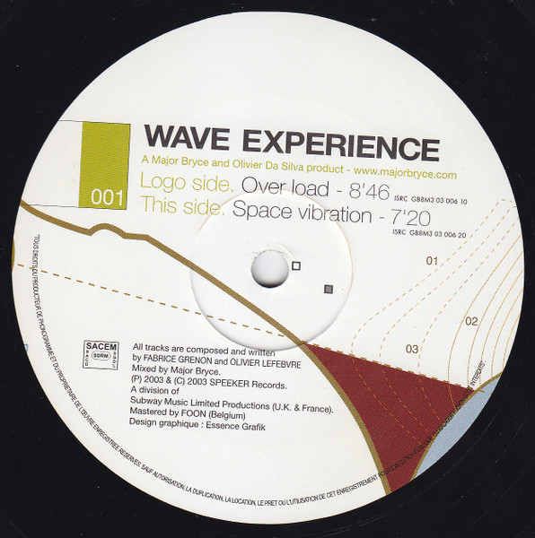 Wave Experience - Over Load / Space Vibration | Speeker Records (SPEAKER 001) - 3