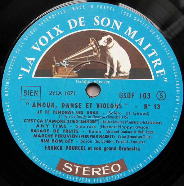 Franck Pourcel Et Son Grand Orchestre - Amour, Danse Et Violons N° 13 | La Voix De Son Maître (GSDF 103 S) - 4 Franck Pourcel Et Son Grand Orchestre - Amour, Danse Et Violons N° 13 | La Voix De Son Maître (GSDF 103 S) - 4