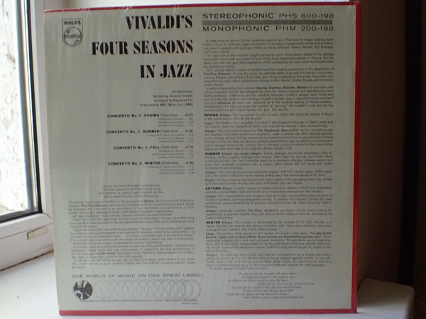 Raymond Fol Big Band Featuring Johnny Griffin , Jimmy Woode , Art Taylor - Vivaldi's Four Seasons In Jazz | Philips (PHM 200-198) - 2 Raymond Fol Big Band Featuring Johnny Griffin , Jimmy Woode , Art Taylor - Vivaldi's Four Seasons In Jazz | Philips (PHM 200-198) - 2