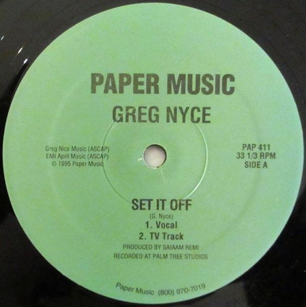 Greg Nice - Set It Off | Paper Music (PAP 411)