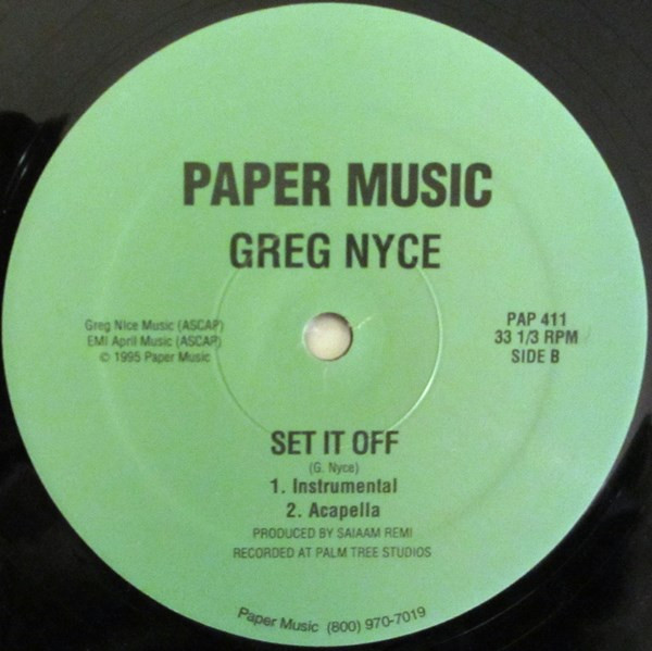Greg Nice - Set It Off | Paper Music (PAP 411) - 2 Greg Nice - Set It Off | Paper Music (PAP 411) - 2