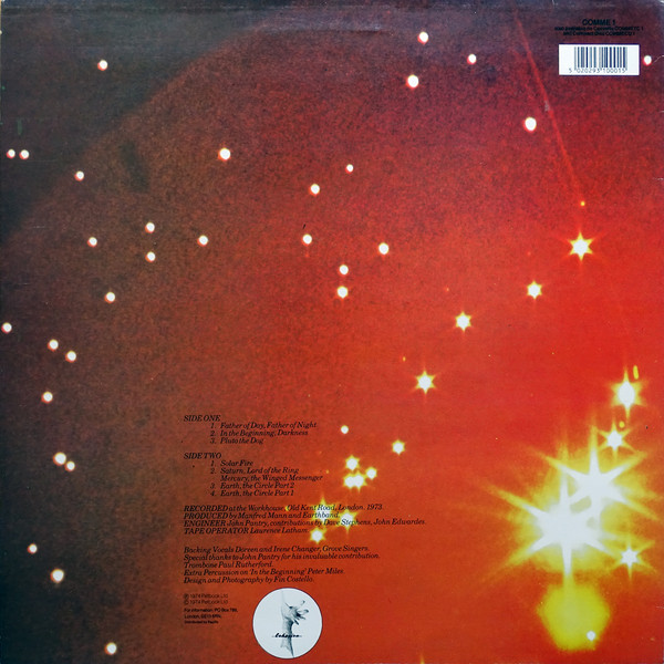 Manfred Mann's Earth Band - Solar Fire | Cohesion (COMME 1) - 2