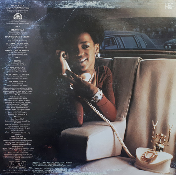 Evelyn King - Smooth Talk | RCA (APL1-2466) - 2