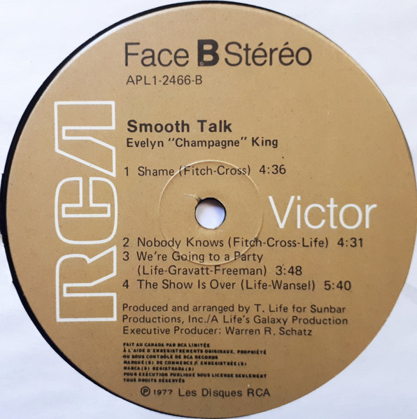 Evelyn King - Smooth Talk | RCA (APL1-2466) - 4