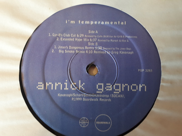 Annick Gagnon - I'm Tempermental | Popular Records (POP 3283)