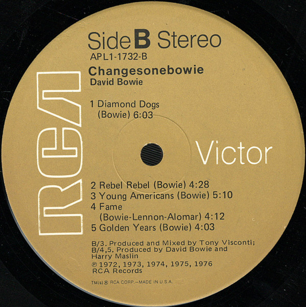 David Bowie - ChangesOneBowie | RCA Victor (APL1-1732) - 4