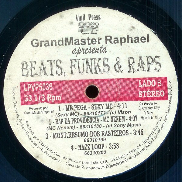 Grandmaster Raphael - Beats, Funks & Raps Vol. III | Vinil Press (LPVP5036) - 3 Grandmaster Raphael - Beats, Funks & Raps Vol. III | Vinil Press (LPVP5036) - 3