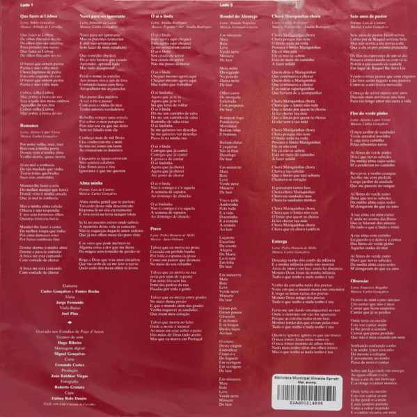 Amália Rodrigues - Obsessão | EMI (7950181) - 4 Amália Rodrigues - Obsessão | EMI (7950181) - 4