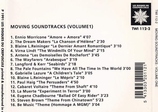 Various - Moving Soundtracks (Volume One) | Les Disques Du Crépuscule (TWI 112-2) - 2