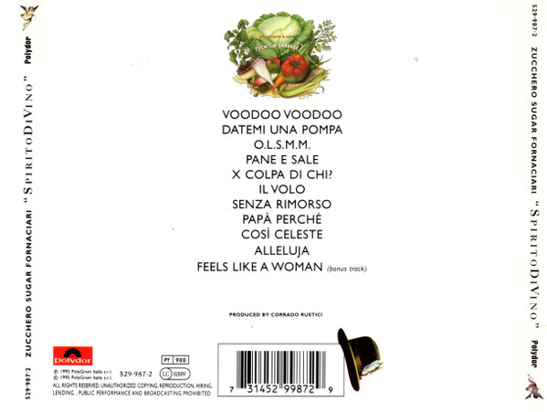 Zucchero - SpiritoDiVino | Polydor (529 987-2) - 2
