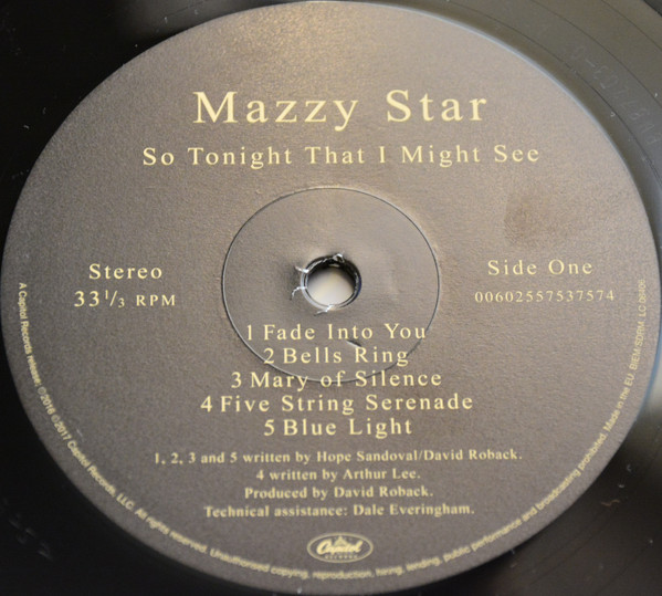 Mazzy Star - So Tonight That I Might See | Capitol Records (00602557537574) - 3