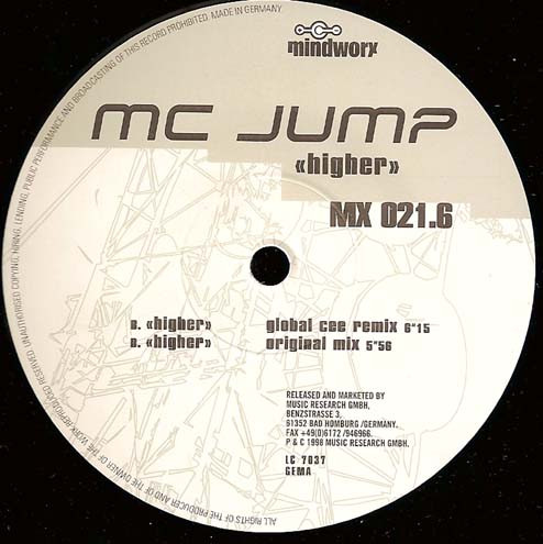 MC Jump - Higher | Mindworx Records (MX 021.6) - 3 MC Jump - Higher | Mindworx Records (MX 021.6) - 3