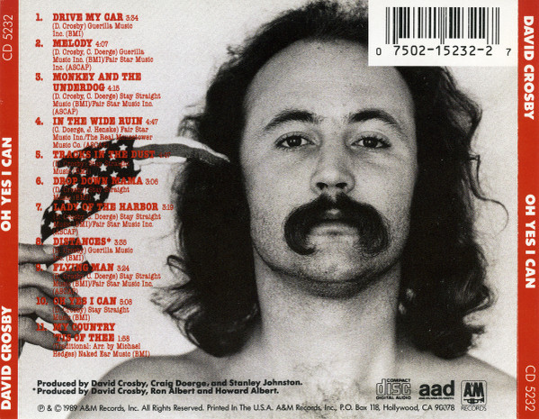 David Crosby - Oh Yes I Can | A&M Records (CD 5232) - 2 David Crosby - Oh Yes I Can | A&M Records (CD 5232) - 2