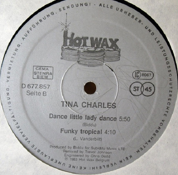 Tina Charles - Fallin In Love In Summertime | Hot Wax (D 677.857) - main