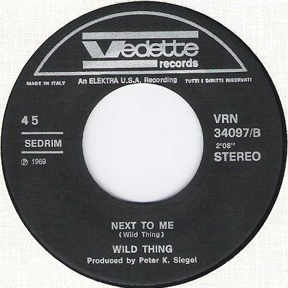 Wild Thing - Old Lady / Next To Me | Vedette Records (VRN 34097) - 4