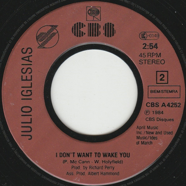 Julio Iglesias & Willie Nelson - To All The Girls I've Loved Before | CBS (CBS A 4252) - 4