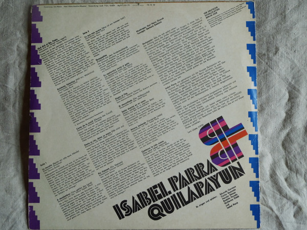 Isabel Parra & Quilapayún - Lieder Aus Chile | AMIGA (8 55 264) - 2