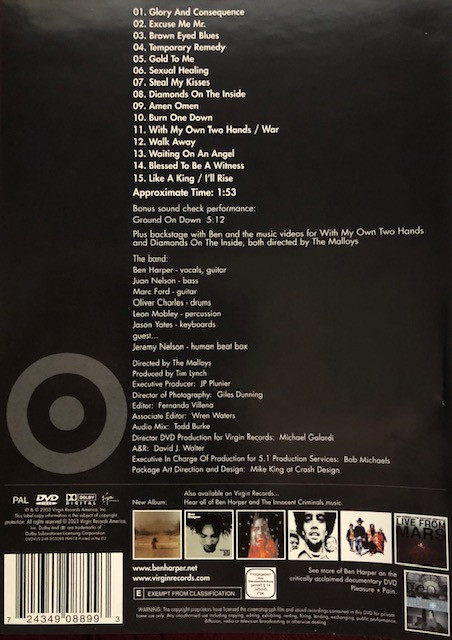 Ben Harper & The Innocent Criminals - Live At The Hollywood Bowl | Virgin Records (7243 4 90889 9 4) - 2 Ben Harper & The Innocent Criminals - Live At The Hollywood Bowl | Virgin Records (7243 4 90889 9 4) - 2