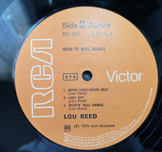 Lou Reed - Rock N Roll Animal | RCA Victor (APL1 0472) - 3
