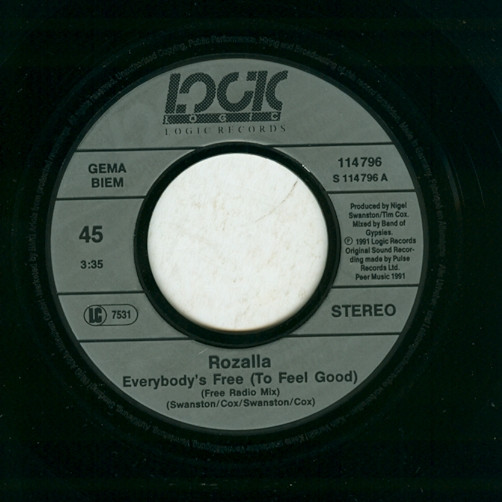 Rozalla - Everybody's Free (To Feel Good) | Logic Records (114 796) - 3