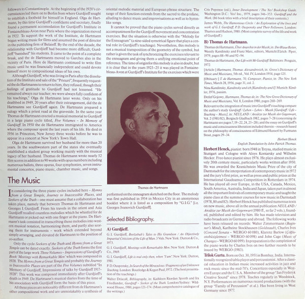 Georges Ivanovitch Gurdjieff / Thomas De Hartmann - Herbert Henck - Gurdjieff / De Hartmann | WERGO (SM 1035/36) - 2 Georges Ivanovitch Gurdjieff / Thomas De Hartmann - Herbert Henck - Gurdjieff / De Hartmann | WERGO (SM 1035/36) - 2