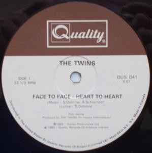 The Twins - Face To Face - Heart To Heart | Quality (QUS 041) - 2