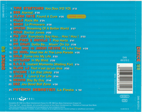 Various - Dance 98 | Dance Pool (DAN 491370 2) - 2