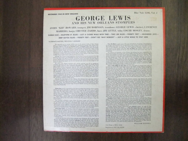 George Lewis And His New Orleans Stompers - Volume 2 | Blue Note (BLP 1206) - 2