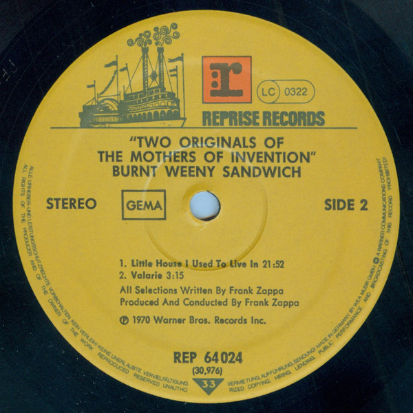 The Mothers - 2 Originals Of The Mothers Of Invention | Reprise Records (REP 64 024) - 4 The Mothers - 2 Originals Of The Mothers Of Invention | Reprise Records (REP 64 024) - 4