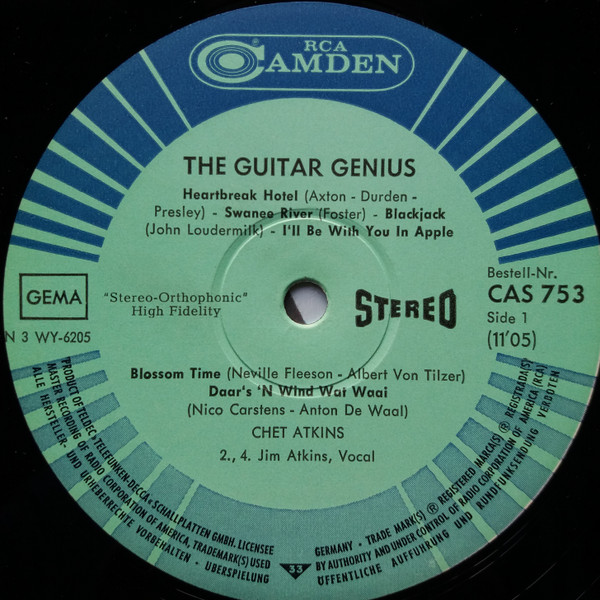 Chet Atkins - The Guitar Genius | RCA Camden (CAS 753) - 3 Chet Atkins - The Guitar Genius | RCA Camden (CAS 753) - 3