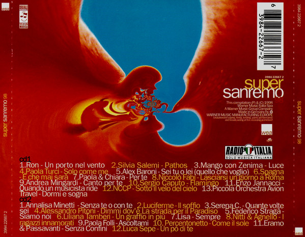 Various - Super Sanremo 98 | WEA (3984 22667 2) - 2