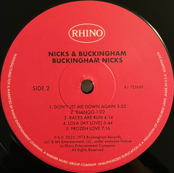 Buckingham Nicks - Buckingham Nicks | Rhino Records (R1 727699) - 4