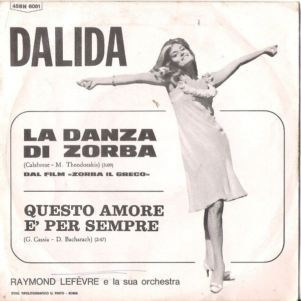 Dalida - La Danza Di Zorba | Barclay (45 BN 6081) - 2