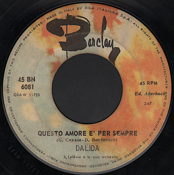 Dalida - La Danza Di Zorba | Barclay (45 BN 6081) - 4