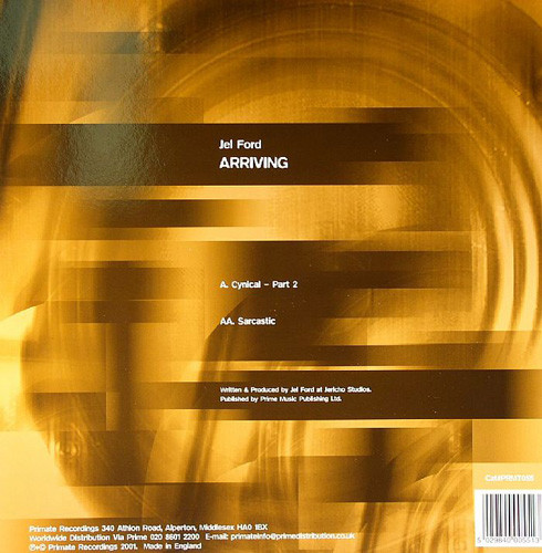 Jel Ford - Arriving | Primate Recordings (PRMT 055) - 2 Jel Ford - Arriving | Primate Recordings (PRMT 055) - 2