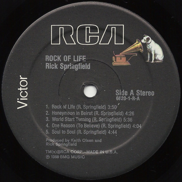 Rick Springfield - Rock Of Life | RCA (6620-1-R) - 3