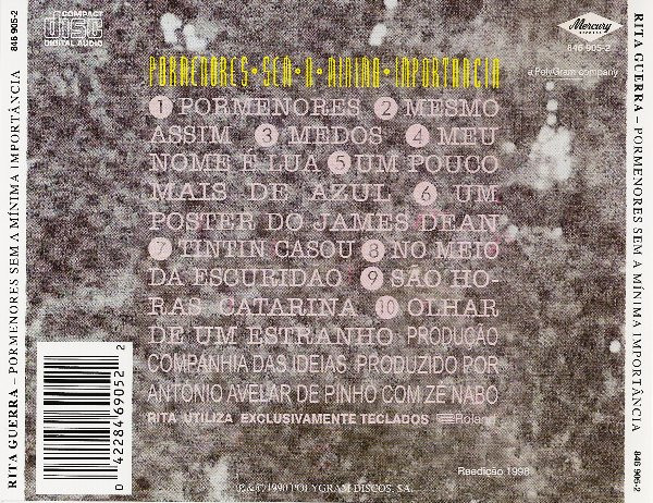 Rita Guerra - Pormenores Sem A Mínima Importância | Mercury (846 905-2) - 3