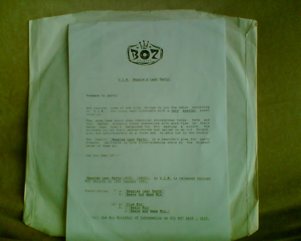 V.I.M. - Maggie's Last Party | Boz Records (12 boz 1) - 2 V.I.M. - Maggie's Last Party | Boz Records (12 boz 1) - 2