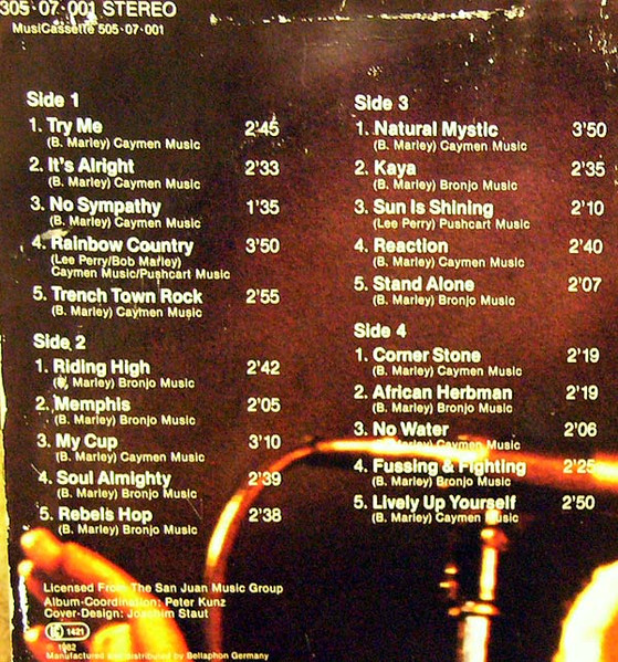Bob Marley - Riding High | Bellaphon (305·07·001) - 3