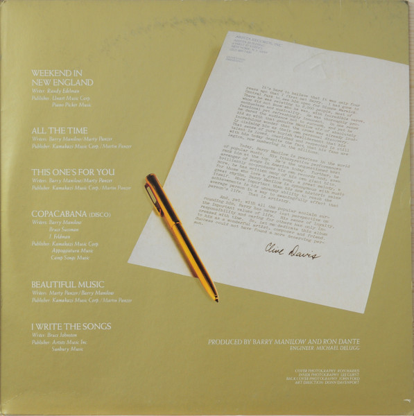Barry Manilow - Greatest Hits | Arista (2 ARS 39049) - 3