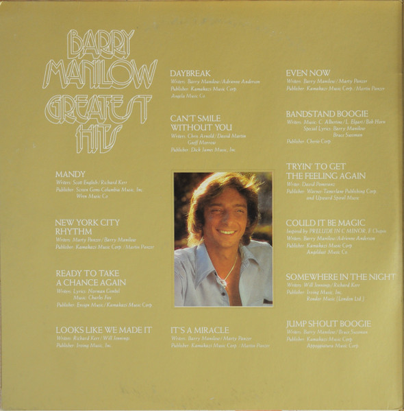 Barry Manilow - Greatest Hits | Arista (2 ARS 39049) - 2