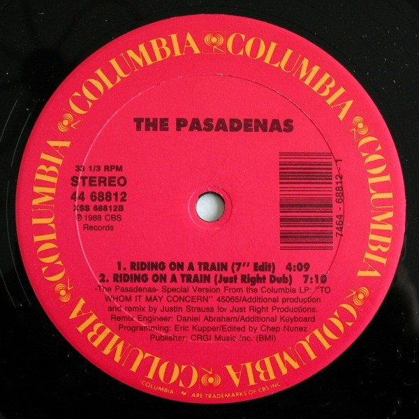 The Pasadenas - Riding On A Train (Extended Remix) | Columbia (44 68812) - 3