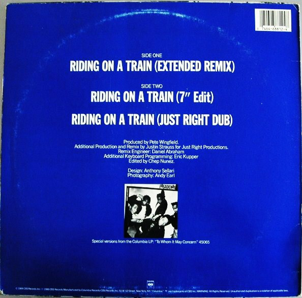 The Pasadenas - Riding On A Train (Extended Remix) | Columbia (44 68812) - 2