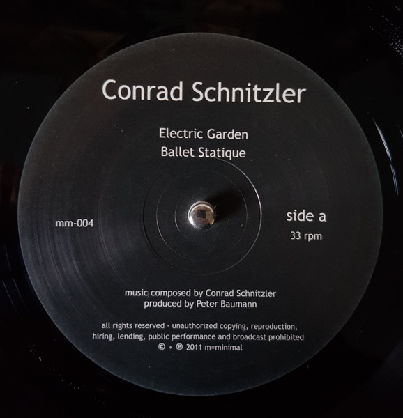 Conrad Schnitzler - Ballet Statique | M=Minimal (MM-004LP) - 4
